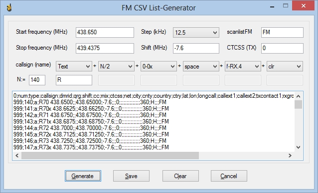 List Generator FM